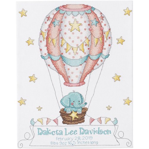 (image for) Up, Up & Away Counted Cross Stitch Blanket Kit